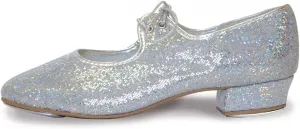Women's Low Heel Hologram Effect Tap Shoes