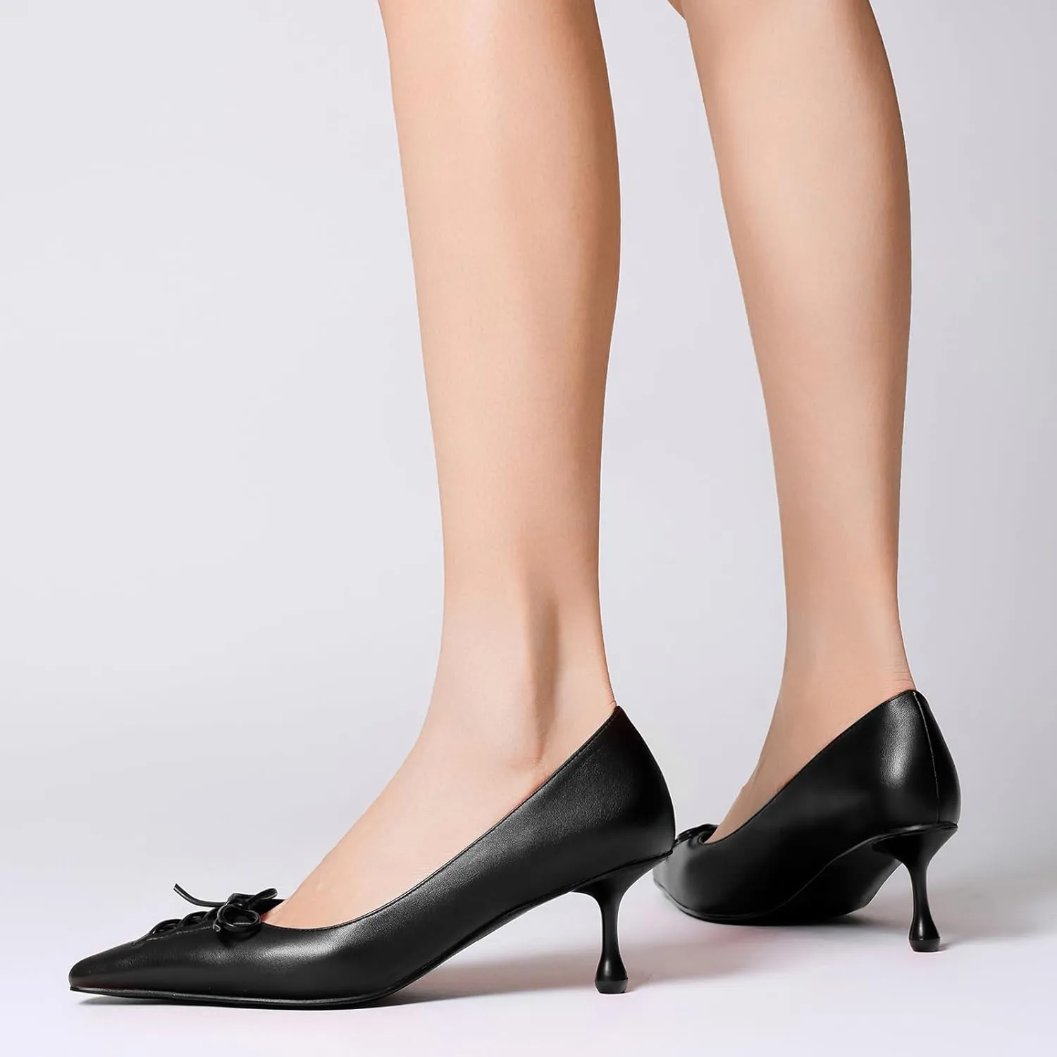 Women's Low Heel Pointed Toe Kitten Heel Daily Shallow Mouth Shoes on Stilettos Fine High Heels Party Wedding Prom Work Formal Dress Shoes Office Event Comfort Heels