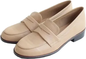 Women's Penny Loafer, Beige, 22.5 cm