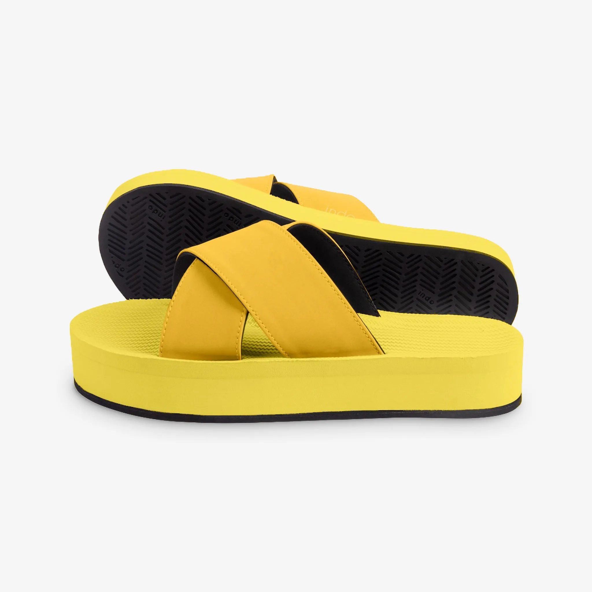 Women's Platform Cross Honey & Mustard