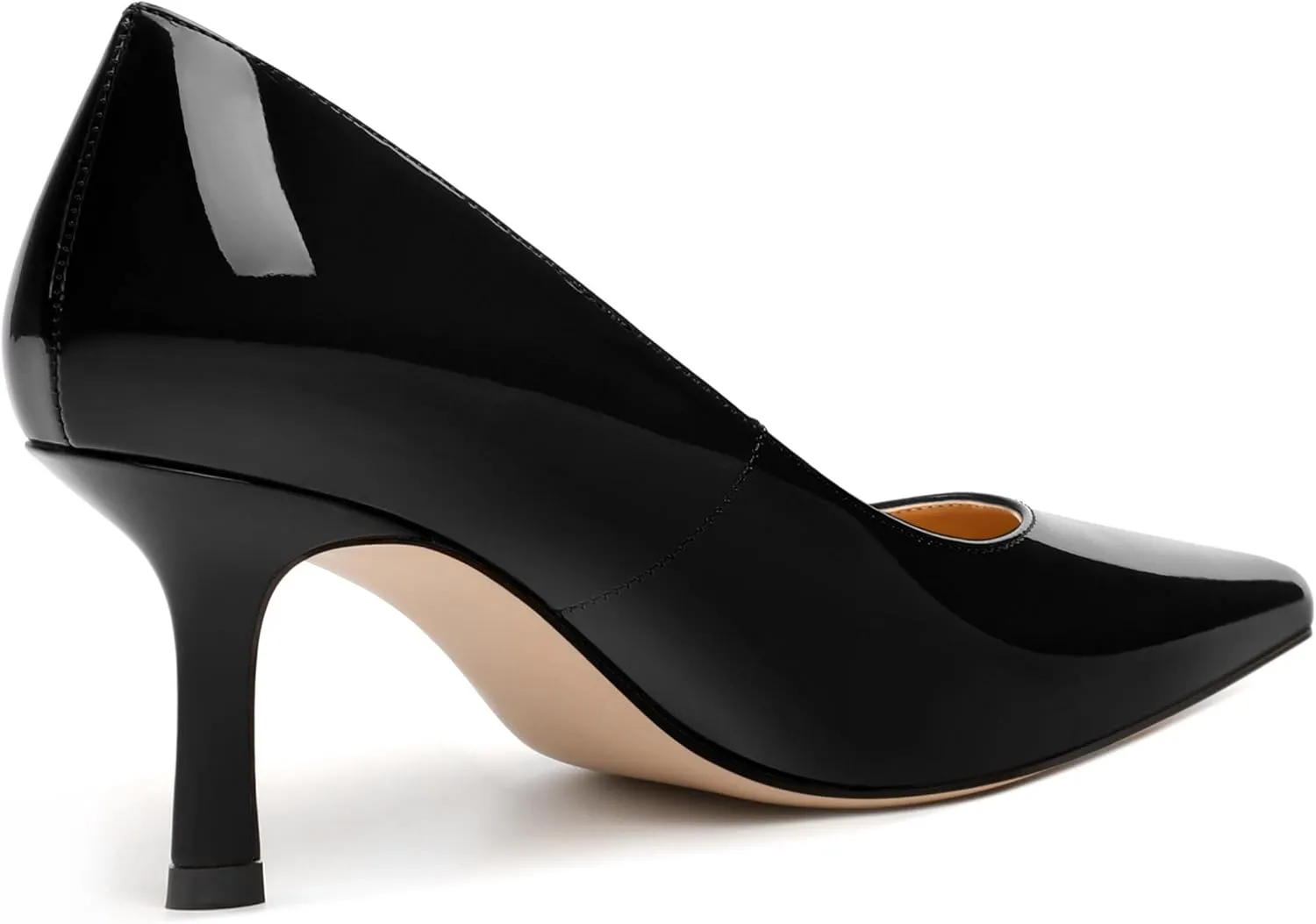 Women's Pumps, Pointed Closed Toe High Heels, Fashion Mid Heel Slip on Shoes for Women