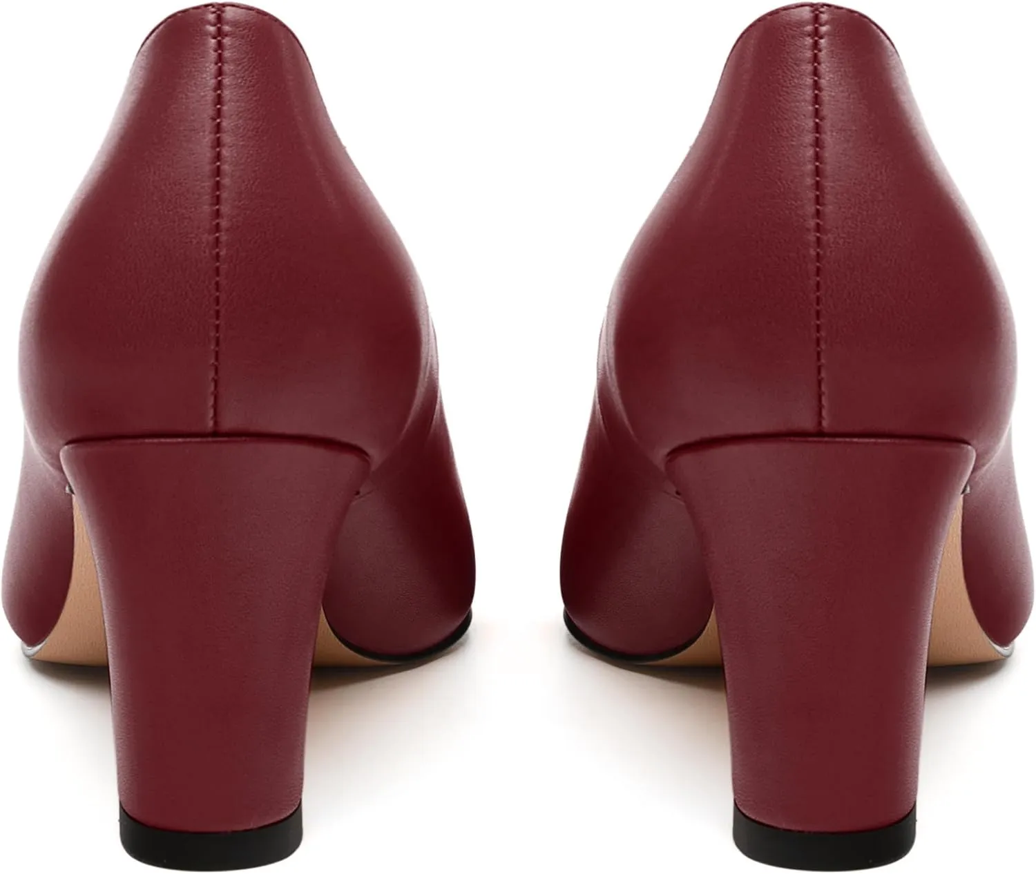 Women's Pumps, Pointed Closed Toe Mid Heel, Fashion Solid Matte Daily Working Party Shoes for Women 2.5Inch