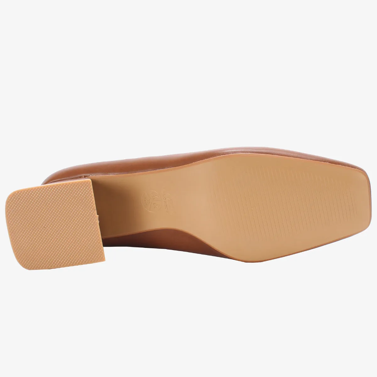 Women's "ARNA" Square Toe Block Heel Courts
