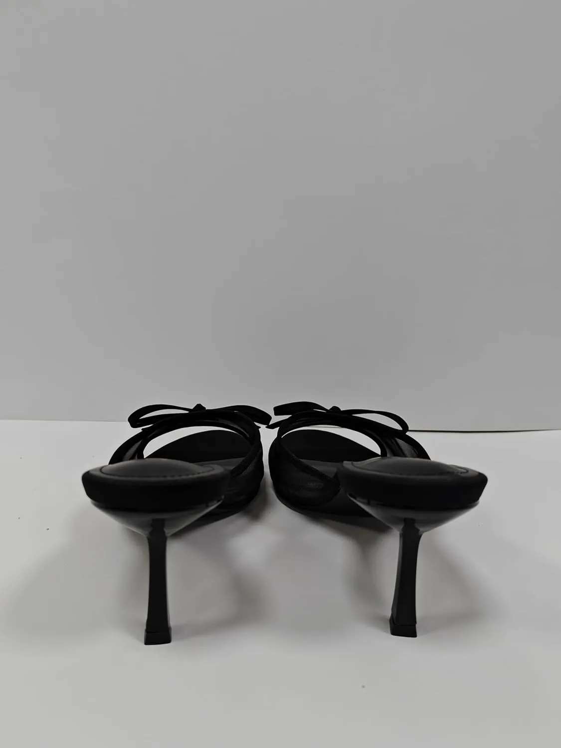 Women's Round Toe Open Toe Low Heel Bow Mesh Sandals