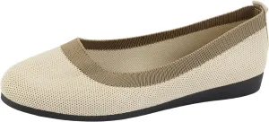 Work Flats Shoes Pointed Toe Women Flat Shoes Slip On Comfortable Walking Ballerina Cute Ballet Ladies Portable Low Wedge Loafers Ballet Flats Comfortable