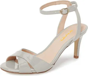 XYD Women Chic Cross Strap Slingback Ankle Strap High Heel Patent Buckle Sandal Pump Shoes