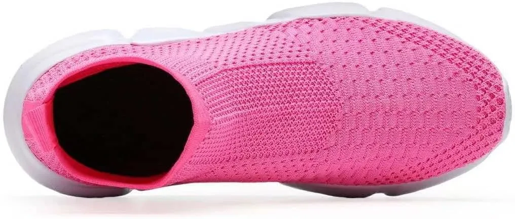 YAVY Kids Sneakers for Boys Tennis Shoes Girls Sock Sneakers for Kids Slip on Shoes Breathable high top Athletic Lightweight Walking Running Shoes
