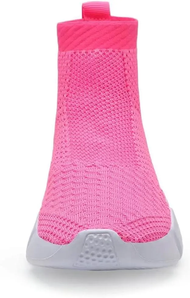 YAVY Kids Sneakers for Boys Tennis Shoes Girls Sock Sneakers for Kids Slip on Shoes Breathable high top Athletic Lightweight Walking Running Shoes
