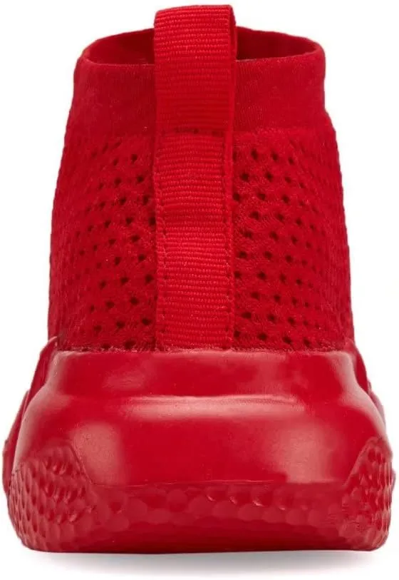 YAVY Kids Sneakers for Boys Tennis Shoes Girls Sock Sneakers for Kids Slip on Shoes Breathable high top Athletic Lightweight Walking Running Shoes