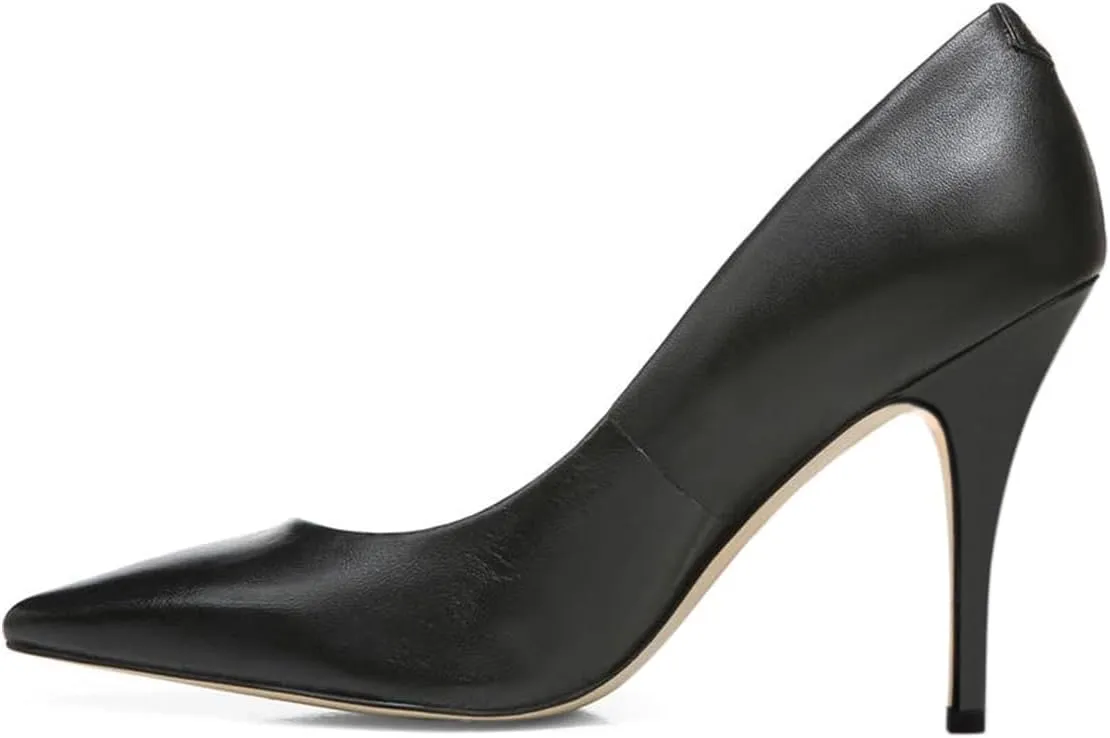 YDN Women's Chic Pointed Closed Toe Mid Heel Pumps Slip on Stiletto Slide Dress Shoe for Party Prom Size 4-15 US