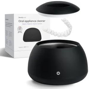 Zima Dental Pod | Jet Black | Ultrasonic Retainer Cleaner Machine | Aligner, Nightguard, Mouth Guard, Denture Cleaner | Oral Dental Care FSA HSA Approved
